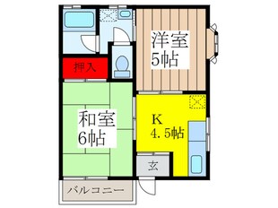 スカイハイツの物件間取画像